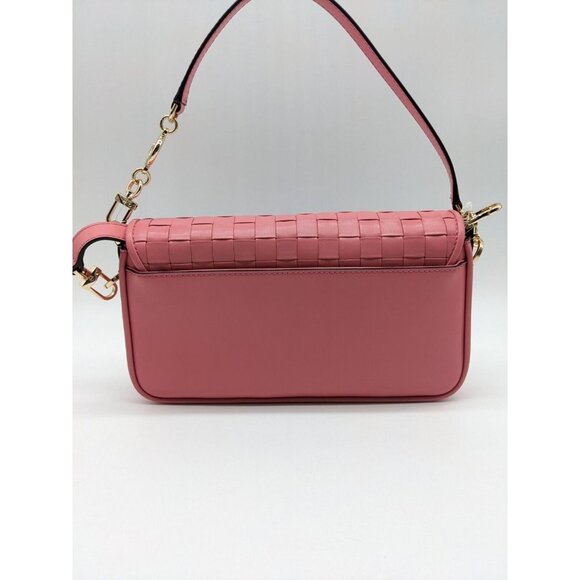 MICHAEL KORS Bradshaw woven leather women's crossbody shoulder bag -TEA ROSE - Picture 8 of 16